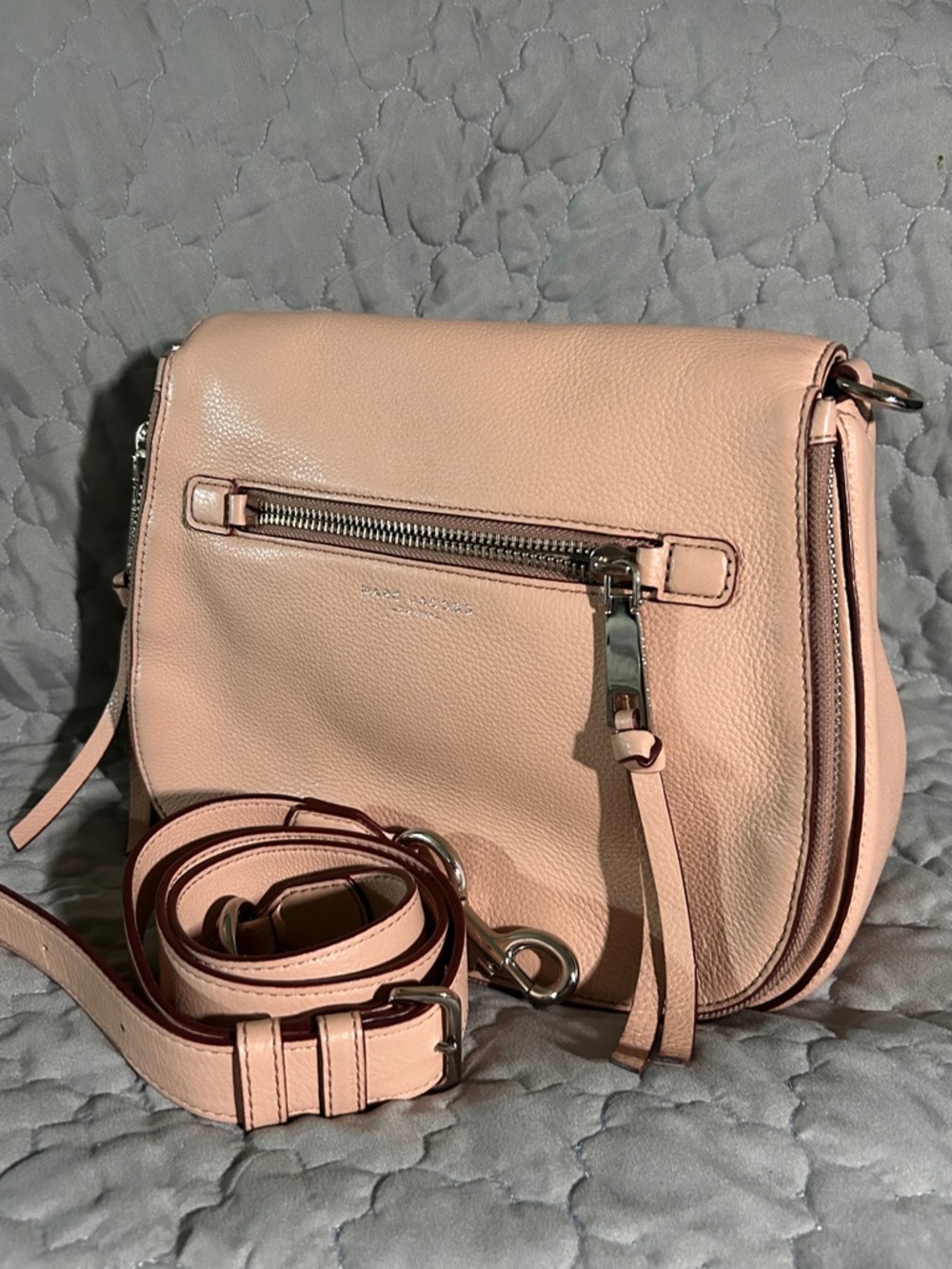 Marc Jacobs Saddle Bag Recruit Rose Crossbody Hand Bag